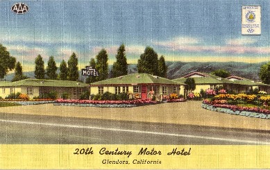 20th Century Motor Hotel Postcard
