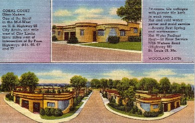 Coral Court in St. Louis Postcard