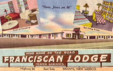 Franciscan Lodge in Grants Postcard