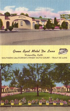 Green Spot Motel de Luxe Postcard