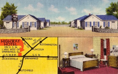 Highway Hotel Postcard