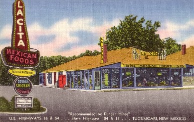 La Cita Restaurant In Tucumcari Postcard