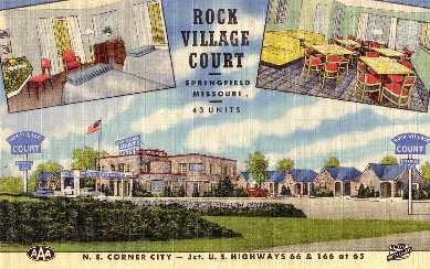 Rock Village Court Postcard