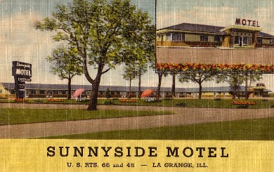 Sunnyside Motel Postcard