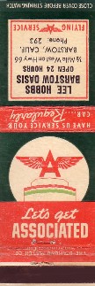 Flying A Gas Matchcover