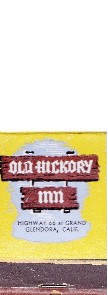 Hickory Inn Matchcover