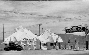 Iceberg Cafe on Route 66 in Albuquerque RPPC