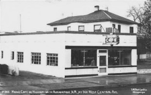 Mario's Cafe on Route 66 in Albuquerque RPPC