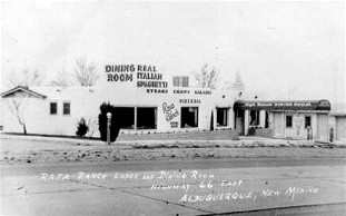 Raja Ranch on Route 66 in Albuquerque RPPC