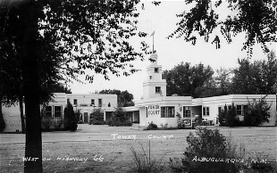 Tower Court on Route 66 in Albuquerque RPPC