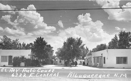 El Rey Court on Route 66 in Albuquerque RPPC