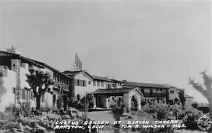 Beacon Tavern on Route 66 in Barstow RPPC
