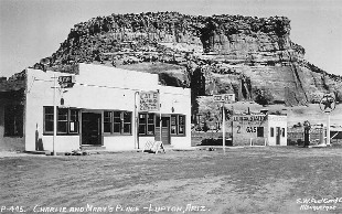Charlie and Mary's Place on Route 66 in Lupton RPPC