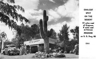 Ed's Camp on Route 66 RPPC