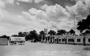Great Divide Camp on Route 66 RPPC