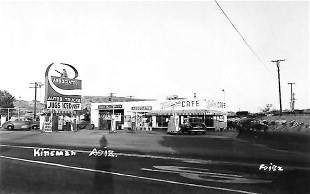 Flying A on Route 66 in Kingman RPPC
