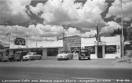 Lockwood Cafe in Kingman RPPC