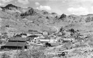 Oatman on Route 66 RPPC