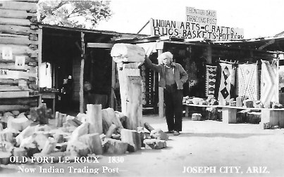 San Diego's Old Fort Le Roux on Route 66 RPPC