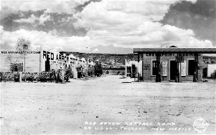 Red Arrow Camp on Route 66 RPPC