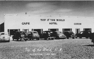 Top O' The World Hotel on Route 66 RPPC