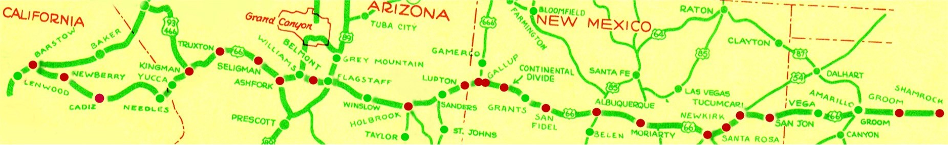 Whiting Brothers map