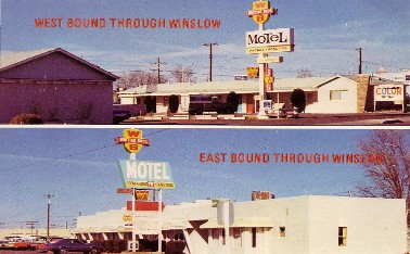 Whiting Brothers Motel in 
Winslow