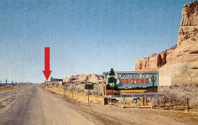 Welcome to Arizona sign at Lupton