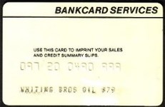 Plastic Vendor Credit Card Master