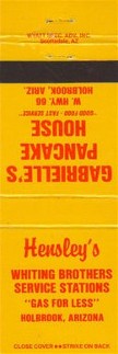 Whiting Brothers Gasoline Matchcover